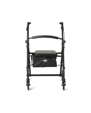 Basic Steel Rollator with 8" Wheels, Black