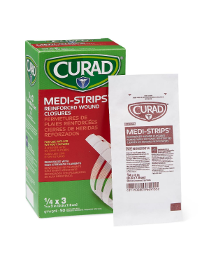 CURAD Sterile Medi-Strip Wound Closure, 1/4" x 3"