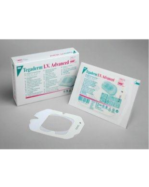 3M Tegaderm Advanced Transparent Film IV Securement Dressing, 4.75" x 4.75"