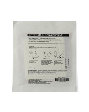 Optifoam Nonadhesive Foam Wound Dressing, 6" x 6"
