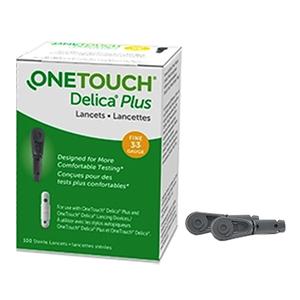 Lifescan OneTouch® Delica® Plus Phlebotomy Lancet, 33GA OD, 100 Count