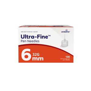Ultra-Fine™ Micro Pen Needle, 32GA OD x 6mm, 100 Count