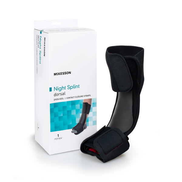 Dorsal Night Splint McKesson Large / X-Large – Hook-and-Loop Strap Closure – Men’s 9–14 / Women’s 10–15