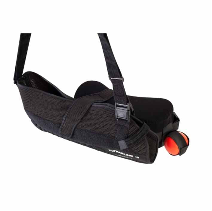 Sling with Abduction Pillow DonJoy® UltraSling® III Medium – Nylon / Mesh / Polyester / Polyurethane Foam / Terry Cloth – Buckle & Hook-and-Loop Closure – Left or Right Arm
