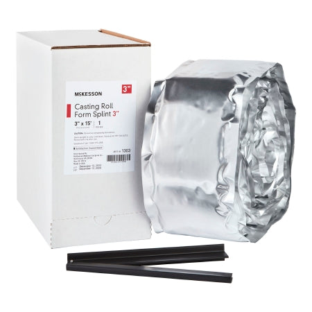 Padded Splint Roll McKesson 3 Inch x 15 Foot Fiberglass White