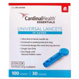 Cardinal Health Essentials™ Universal Safety Seal Lancet 30G