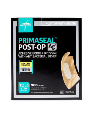 PrimaSeal Ag+ Post-Operation Dressing, 3.5" x 4"