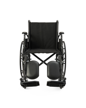 16" Wide K1 Basic Nylon Wheelchair with Swing-Back Desk-Length Arms and Elevating Leg Rests