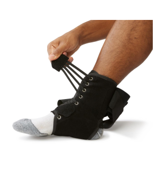 DonJoy Performance Anaform Lace-Up Ankle Brace, Black, Medium