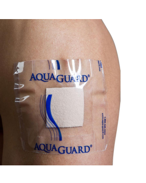 AquaGuard Moisture Barrier Wound Dressing Cover, 7" x 7"
