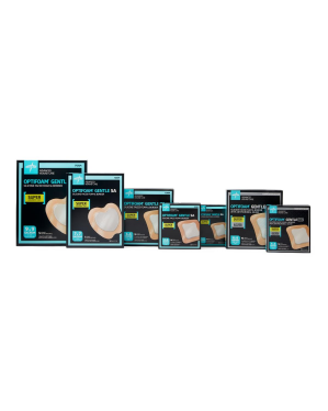 Optifoam Gentle Silicone-Faced Foam & Border Heel Dressing