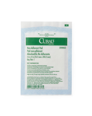 CURAD Non-Adherent Dressing Pad, Sterile, 3" x 8"