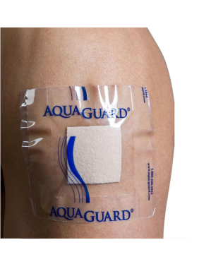 AquaGuard Moisture Barrier Wound Dressing Cover, 7" x 7"