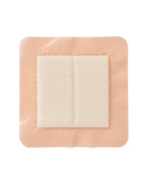 Optifoam Gentle EX Bordered Foam Dressing, 4" x 4"