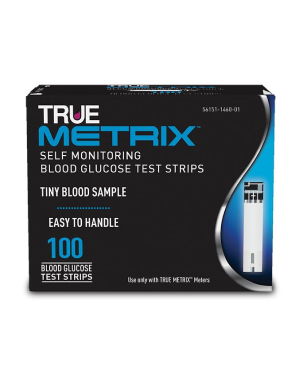 TRUE METRIX Blood Glucose Test Strips, 100/Box, Packaged for Retail Sale