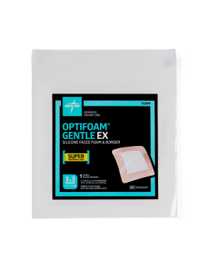 Optifoam Gentle EX Bordered Foam Dressing, 3" x 3" 