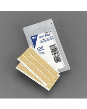 Skin Closure Strip, Antimicrobial, 1/2" x 4"