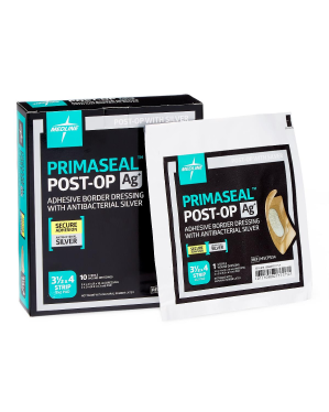 PrimaSeal Ag+ Post-Operation Dressing, 3.5" x 4"