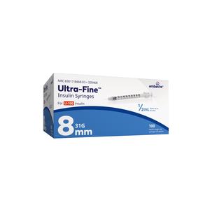 Ultra-Fine II™ U-100 Insulin Syringe with Needle (31G × 8mm)